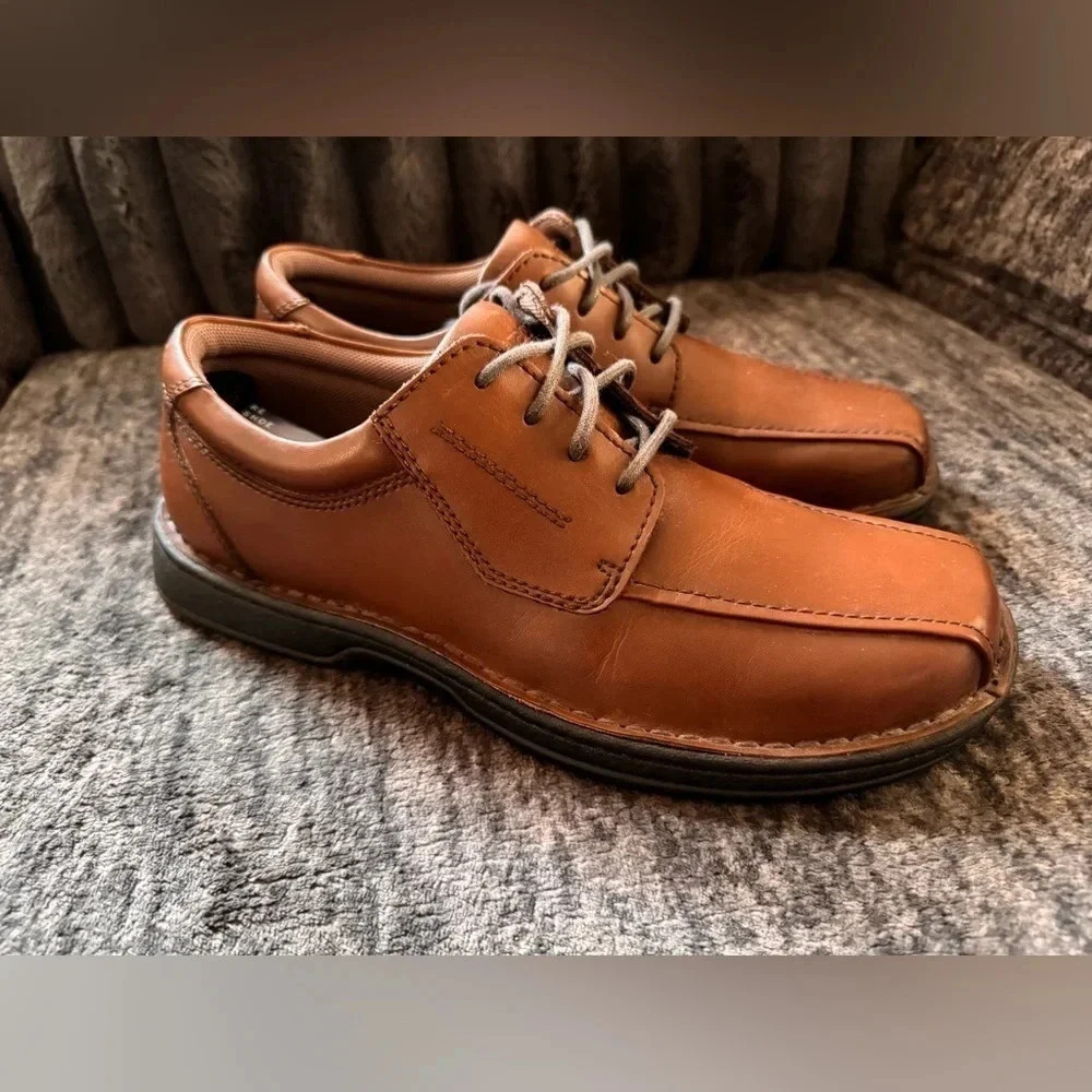 Streetcars ASC Milan Men's Brown Leather Comfort Oxford Lace up Size 9M Shoes